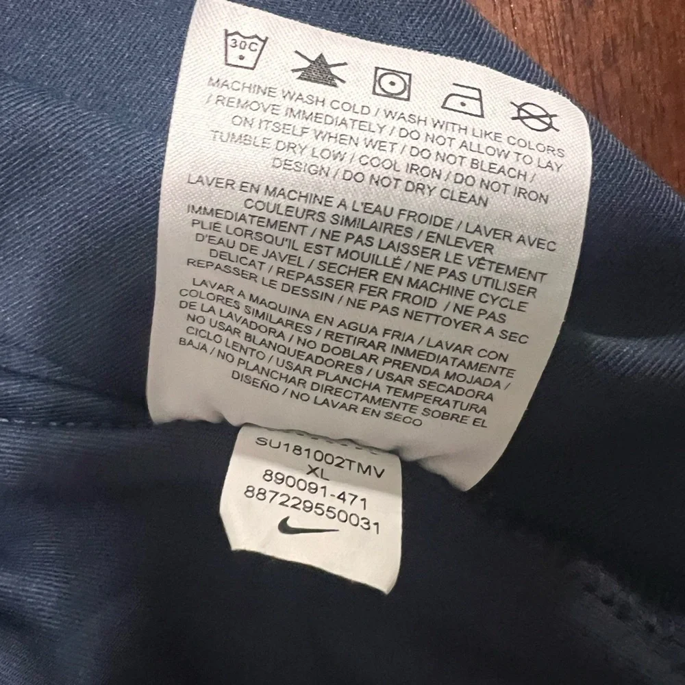 Nike Blue and Black Polo Shirt Dynamic Design